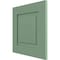 Ekena Millwork 12"W x 12"H True Fit PVC Raised Panel Shutters Sample, Track Green SAMPLE-TFPRPTG - alternate 5